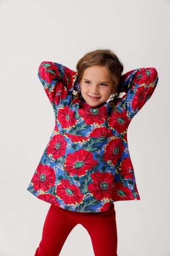 Bluzka Bell Top Magic Poppy