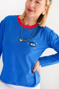 Longsleeve Urban Cobalt Rose