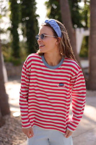 Longsleeve Urban Pink Stripes