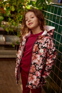 Softshell jacket Romantic Garden Black